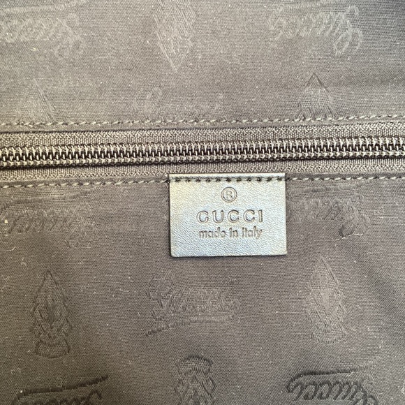 authentic gucci grey GG imprime large tote bag - Picture 10 of 15